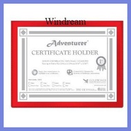 ❁ ♝ ◭ Adventurer Certificate Holder short letter size CH-3 & Adventurer Certificate Holder A4 size