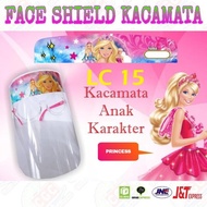 Face Shield Kacamata Orbit Princess Karakter Anak SNI - Free Dus