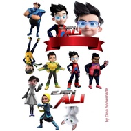 Cake Topper FREE NAME Agen ali / ejen ali theme