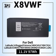 X8VWF Laptop Battery for Dell Latitude 14 Rugged Extreme 5404 5414 7404 7414 Latitude E5404 E7404 4X