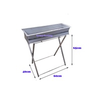 BBQ Barbecue Stove Stand Metal Kaki Besi Barbeku  Grill Stove Stand  Satay Stove Stand