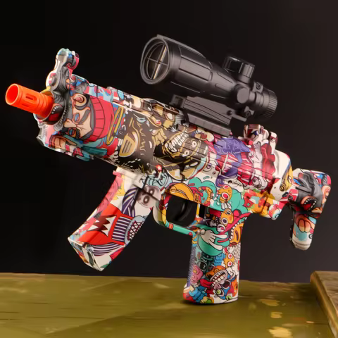MP5 Manual Slam Fire Gel Ball Blaster​​ – Spring-Loaded & No Electricity Required (No Bullets)