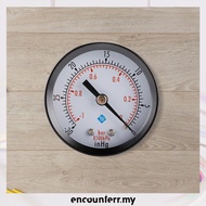 [encounterr.my] 50mm Face Mini Dual Scale Dial Gauge Metal 0~-30nhg 0~-1Bar Pressure Gauge