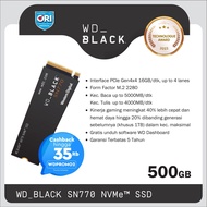 Wd Black SN770 M.2 NVMe SSD / 500GB / Up To 5.150 MB/s