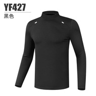 PGM Men Winter Cashmere Bottom Shirt Golf Tennis Volleyball Clothing Warm Long Sleeve Polo T Shirts