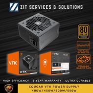 Cougar Power Supply VTK 400W / 450W / 500W / 550W 80+ Bronze PSU