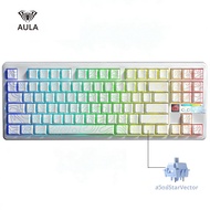 AULA | คีย์บอร์ดเกมมิ่งไร้สาย AULA F87 PRO V2 แบบกลไก 87 ปุ่ม TKL Gasket Hot Swappable พร้อมหน้าจอ R