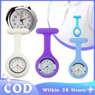 Pin silicone table Nursing Fob Watch Women Silicone Watch Chest Watch Colorful wall watch