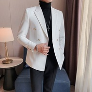 Junqun black blazer men High suit lelaki end British style blazer men VP10