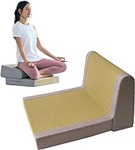 BJDesign Foldable Igusa Tatami Floor Chair - Zen Meditation Cushion and Seat, Dual-Purpose, Eco-Friendly, Handmade with Natural Materials, Easy to Store - Versatile Seating for Adults and Kids