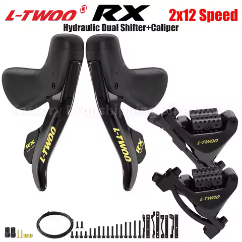 LTWOO RX 2x12 Speed Hydraulic Dual Control Shifter Levers Disc Brake Caliper Aluminum Alloy Gear Shi