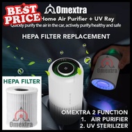 Hepa Filter + UV RAY Car Air Purifier 2 Modes UV Ionizer Functions - HEPA filterONLY