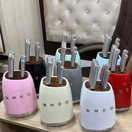 SMEG Knife Set Stainless Steel Kitchen Knife Chef Knife Set Housewarming Gift Multipurpose Knife Veg