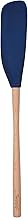Tovolo Flex Core Wood Handled Jar Scraper Spatula, Deep Indigo