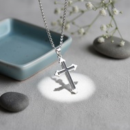 Minimalist Gothic Cross Necklace
