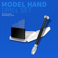 U-STAR TOOLS 90800A 0.3-1.2mm Fine Pin Vise Drill Bit Set
