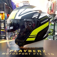 TARAZ *PSB APPROVED MATT BLACK FLOU YELLOW HELMET