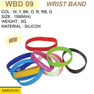 WRIST BAND WBD09 / Doorgift / Souvenir / / Event / Hadiah / Cenderahati / Cenderamata / Travel / Par