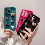 GC86 CASE SOFTCASE SILICON 3D LUCKY BEAR HAPPY SMILE SHOCKPROOF BUMPER CASE FOR iphone 7G 8G 7G+8G+ 