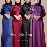 DRESS RAYA HANA SATIN DRESS PRINCESS By DELANA EXLUSIVE | DRESS SATIN | DRESS DINNER | LONG DRESS | 