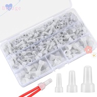 BORRAONE 250 Pcs Closed End Wire Connector, 12-10GA 16-14 Crimp Terminal, Electrical Wire 22-16 AWG 