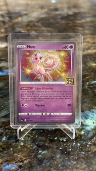 MEW EX 25th full art Holo Perayaan Anniversary Pokemon TCG Original Good Condition