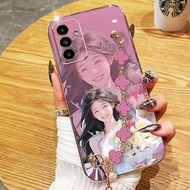 YBD Phone Case For Samsung Galaxy A56 A54 A55 A24 A36 A25 A26 A34 A35 M56 M55 C55 F55 5G Electroplat