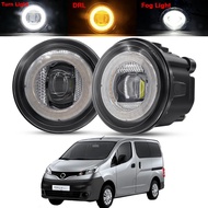 3IN1 Function Car LED Fog Light Assembly 30W H11 Angel Eye DRL Fog Turn Daytime Running Lamp For Nis