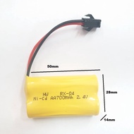 M'sia Stock >> Ni-Cd 2.4v AA700mAh with SM-2pin Battery Rechargeable for RC Car / Rc Truck