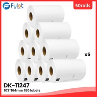 Premium Compatible Brother Dk-11247 Large Shipping Labels 50 Rolls