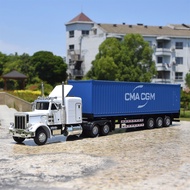 Ready Stock Hot Sale 1/50 France Dafei Sea Transport CMA CGM Container Container Half Trailer Metal 
