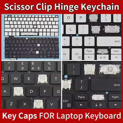 Replacement Keycap Key cap &Scissor Clip&Hinge For Dell XPS 13-9365 XPS13-9370 XPS13-9375 XPS13 9300