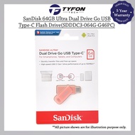 SanDisk 64GB Ultra Dual Drive Go USB Type-C Flash Drive 150MB/S (SDDDC3-064G-G46PC)