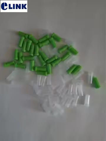 1000pcs fiber optic SC dust cap for SC ST FC 2.5mm connector transparent green color SC dust cover p