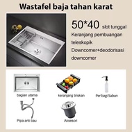 SUS 304 Wastafel Dapur Mewah Kitchen sink Bak Cuci Piring Bak Cuci Piring Modern Kitchen sink