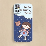 เคส Samsung Galaxy A71 4G แท้ case การ์ตูนน่ารักสาวน้อยกับหมีน้อย