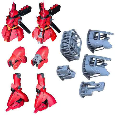 For 1/100 MSN-04 Sazabi Yushanfang Anubis GP053 Resin Shoulder Leg Waist Cannon Muzzle Parts YSF RG 