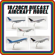 18cm & 20cm Airplane Airbus A350 A380 Boeing B737 B787 B777 B747 CONCORDE with Landing Gear Aircraft