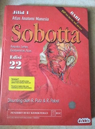 Ori Bekas Atlas Anatomi Manusia Sobotta Jilid 1 Edisi 22 Hard Cover Bu