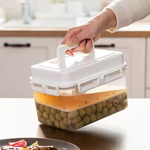 4/5L Pickle Jar Leakproof Pickle Fermentation Container For Gherkin Sauerkraut Kimchi Storage Contai