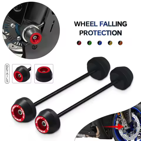 Fit Rear Front Axle Fork Crash Sliders Cap Pad For YZF-R1 YZF-R6 YZFR1 YZFR6 YZF R1 R6 R1M Motorcycl
