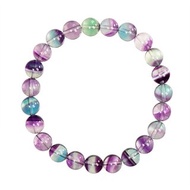 【正佳珠寶】 螢石 頂級極淨 獨角獸螢石 8mm 彩螢石手珠