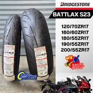 📌ส่งฟรี+แถมจุ้บลม📌 ยางมอเตอร์ไซค์ Bridgestone รุ่น BATTLAX S23 ขอบ 17 120/160/180/190/200 (29Tire)