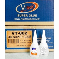 <V-Tech 502 Glue> VT-802 Super Glue 3 Seconds Glue Super Strong Elephant Glue vtec glue