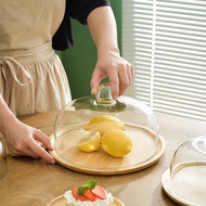 Cake Container Tray Bamboo Plate Cake 22cm