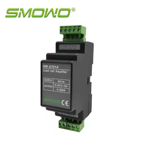 RW-GT01A V1.4 DIN Rail Sensor Load Cell Amplifier Transmitter 0-5V/10V 4-20mA Transducer for Industr