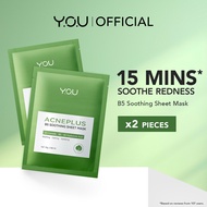 YOU AcnePlus B5 Soothing Sheet Mask | Provitamin B5 | 4D Centella | Calming & Hydrating | Acne Skin 