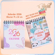 PORTABLE MINI CALENDAR 2026 TABLE CALENDAR 2026 AESTHETIC SITTING CALENDAR