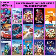 Usb With Movies Animation Includes Subtitle Mov-18 55B