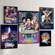 1PC Back To T-The F-Future Poster Movie Anime Silhouette Organic Shapes Classic Posters Retro Kraft 